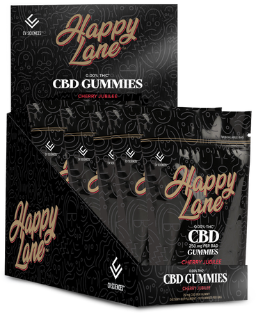 Happy Lane Gummies - 25 mg 10 ct - Cherry Jubilee - 6 pk image number null